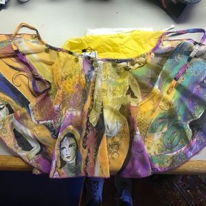 HER PONY THE LABEL Shiloh Coin Jingle Sheer Skirt